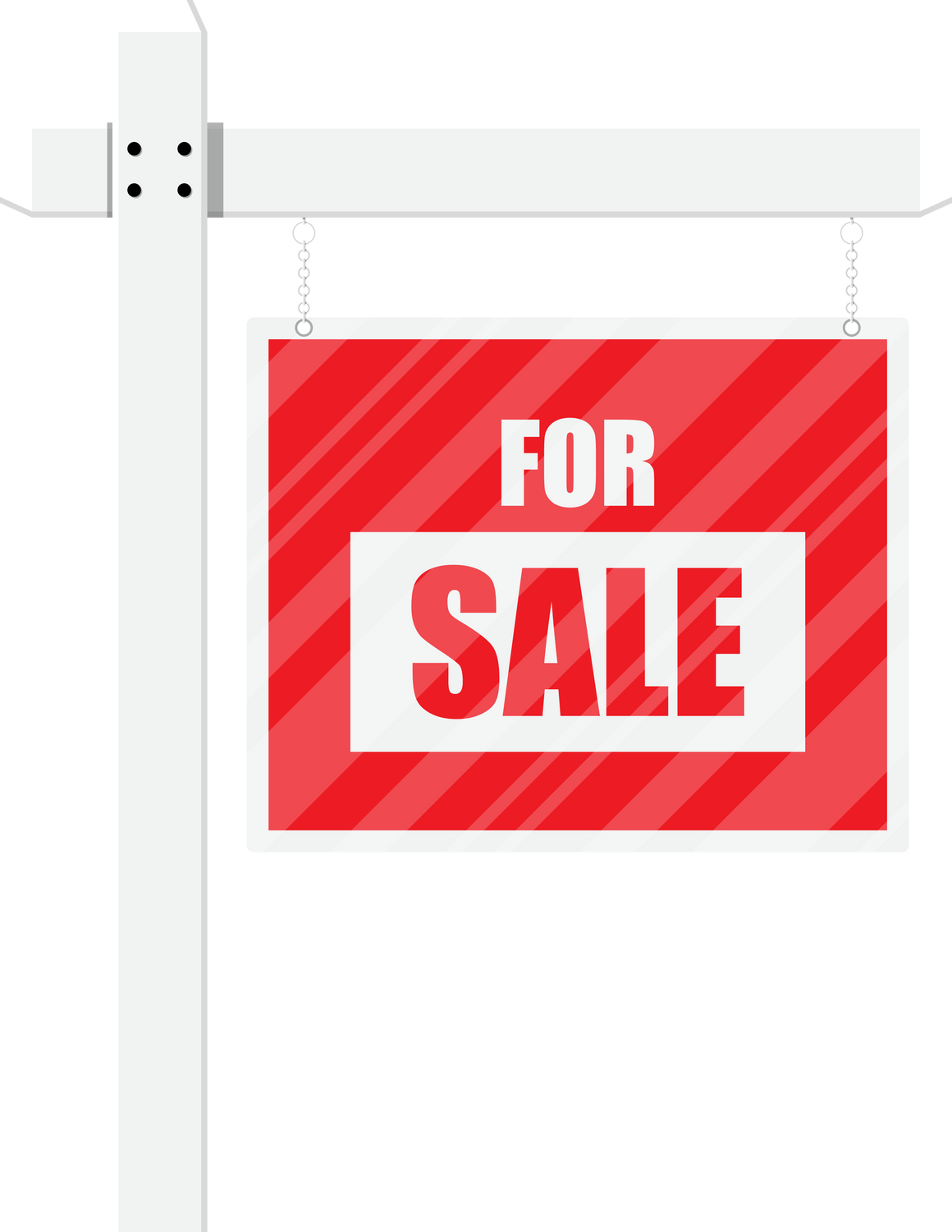 For Sale Wooden Placard. Real Estate Sign